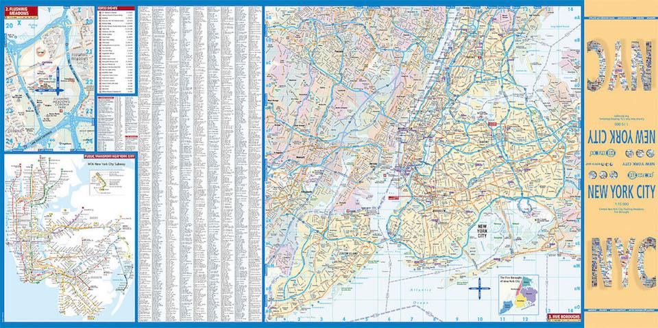 Bild: 9783866093034 | New York City 1 : 15 000. City Map | (Land-)Karte | Borch Maps | 2 S.