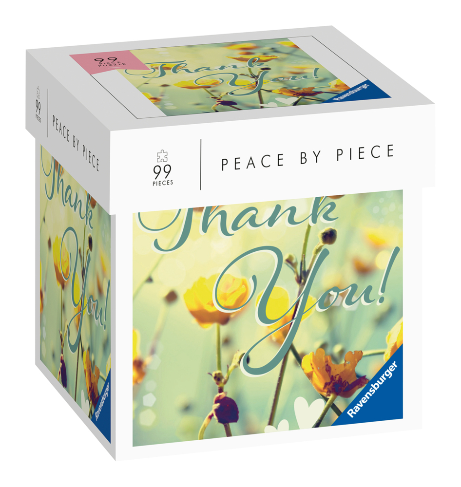 Cover: 4005556169696 | Ravensburger Puzzle - Thank you - Peace by Piece 99 Teile | Spiel