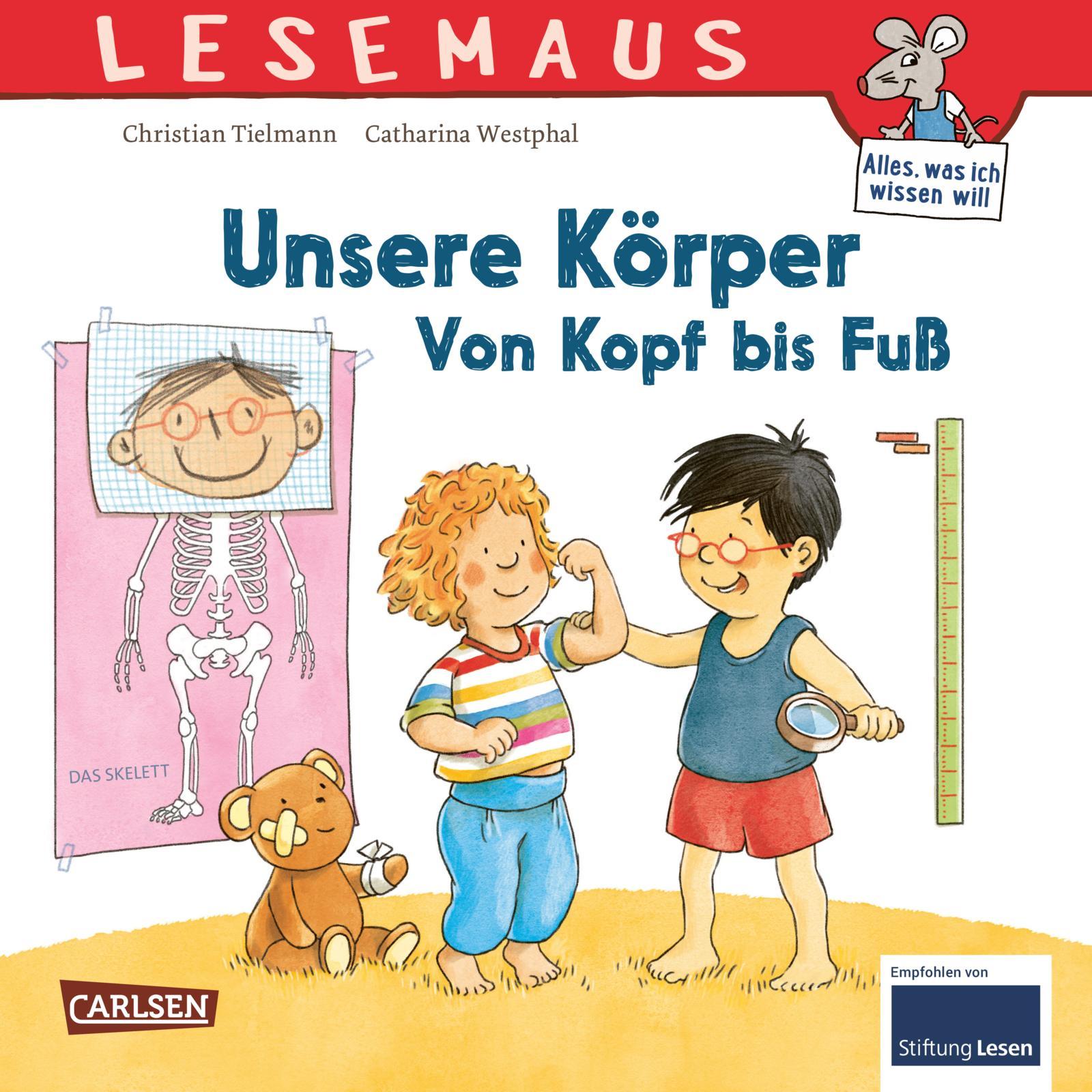 Cover: 9783551080684 | LESEMAUS 167: Unsere Körper - Von Kopf bis Fuß | Christian Tielmann