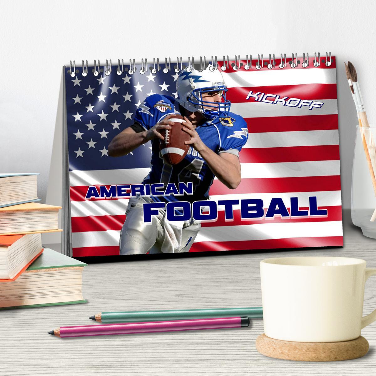 Bild: 9783435485963 | American Football - Kickoff (Tischkalender 2025 DIN A5 quer),...