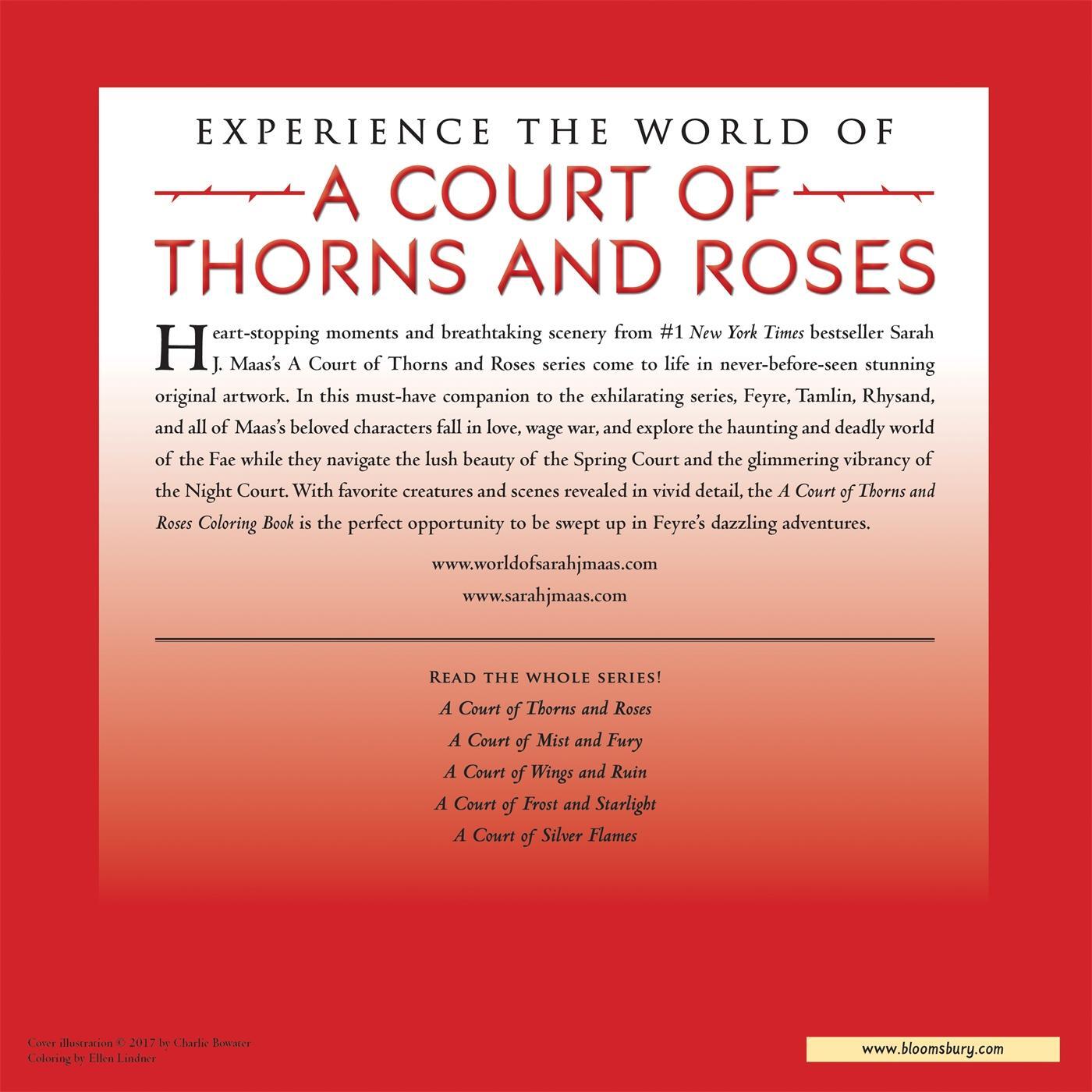 Rückseite: 9781681195766 | A Court of Thorns and Roses Coloring Book | Sarah J Maas | Taschenbuch