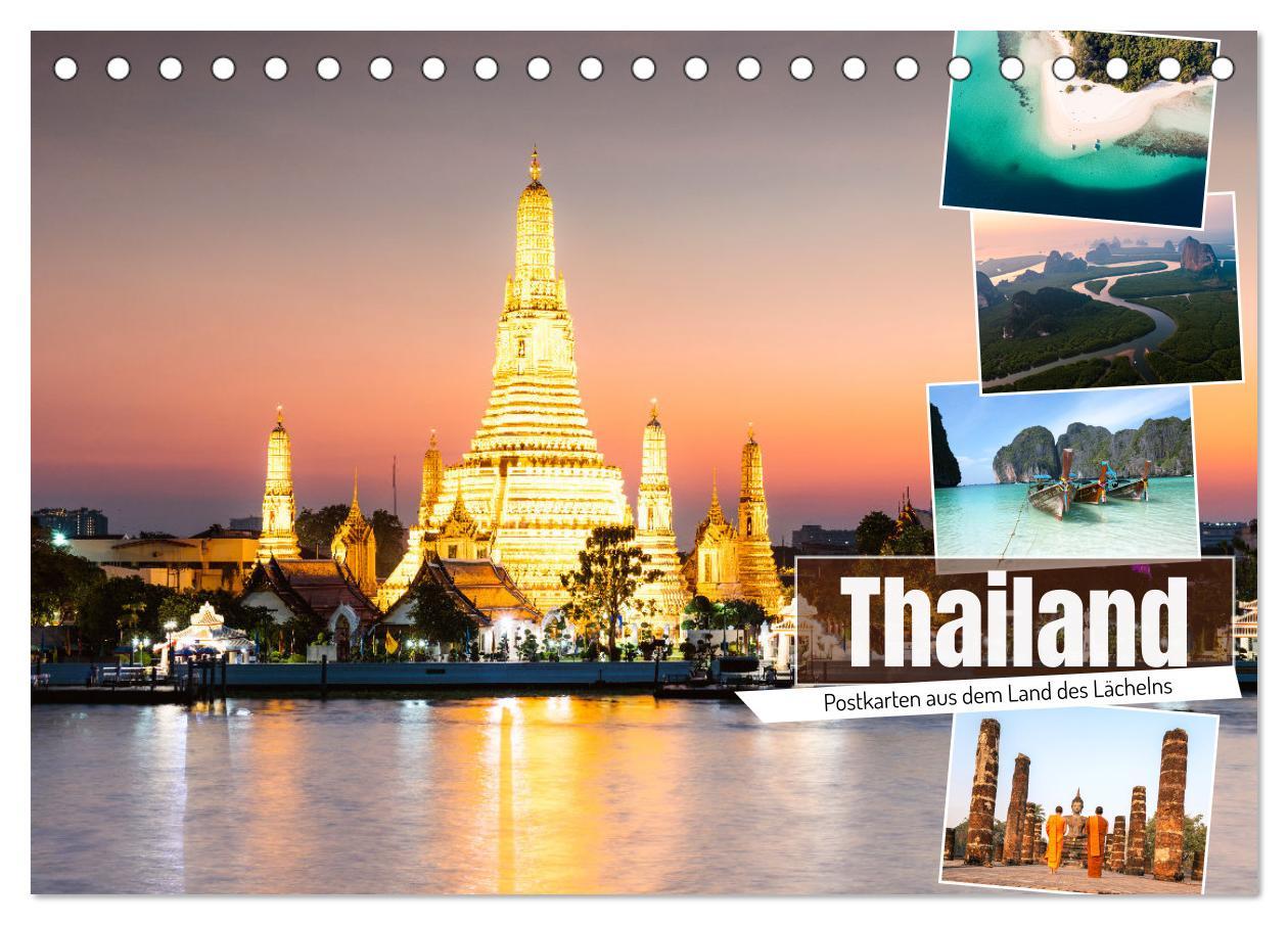 Cover: 9783383944376 | Thailand - Postkarten aus dem Land des Lächelns (Tischkalender 2025...