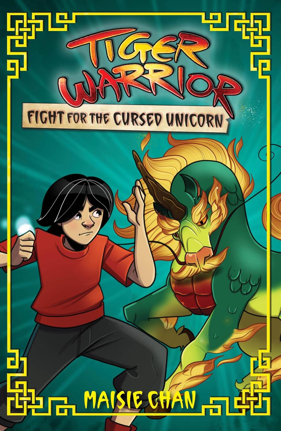 Cover: 9781408370971 | Tiger Warrior: Fight for the Cursed Unicorn | Book 5 | Maisie Chan