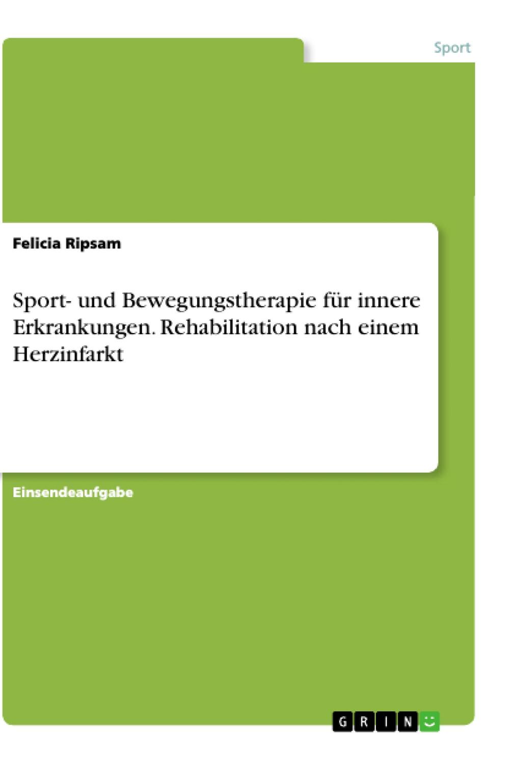 Cover: 9783346271051 | Sport- und Bewegungstherapie für innere Erkrankungen....