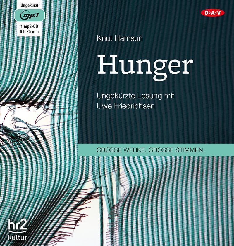 Cover: 9783862318650 | Hunger | Ungekürzte Lesung mit Uwe Friedrichsen | Knut Hamsun | MP3