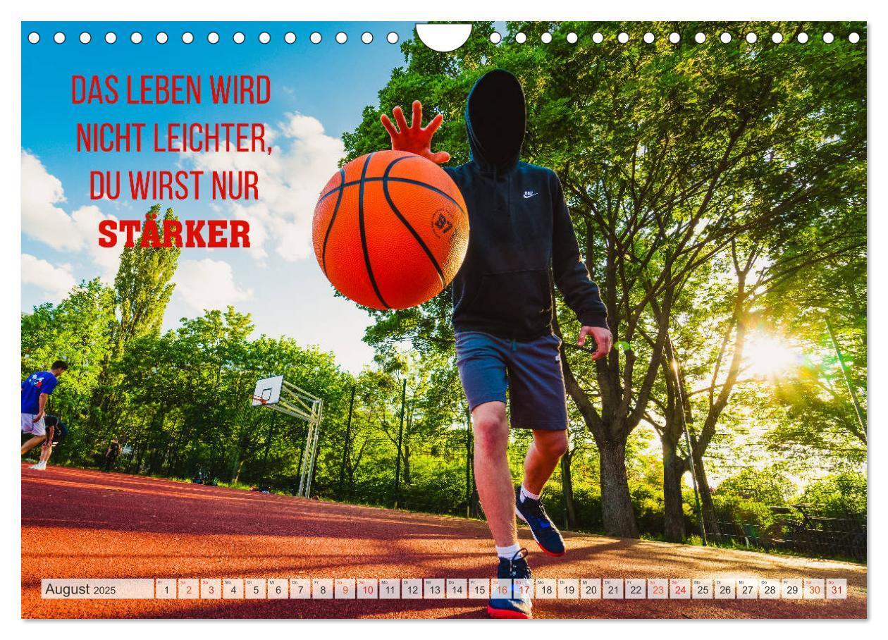 Bild: 9783435123377 | Positive Sprüche - Motivation und Basketball (Wandkalender 2025 DIN...