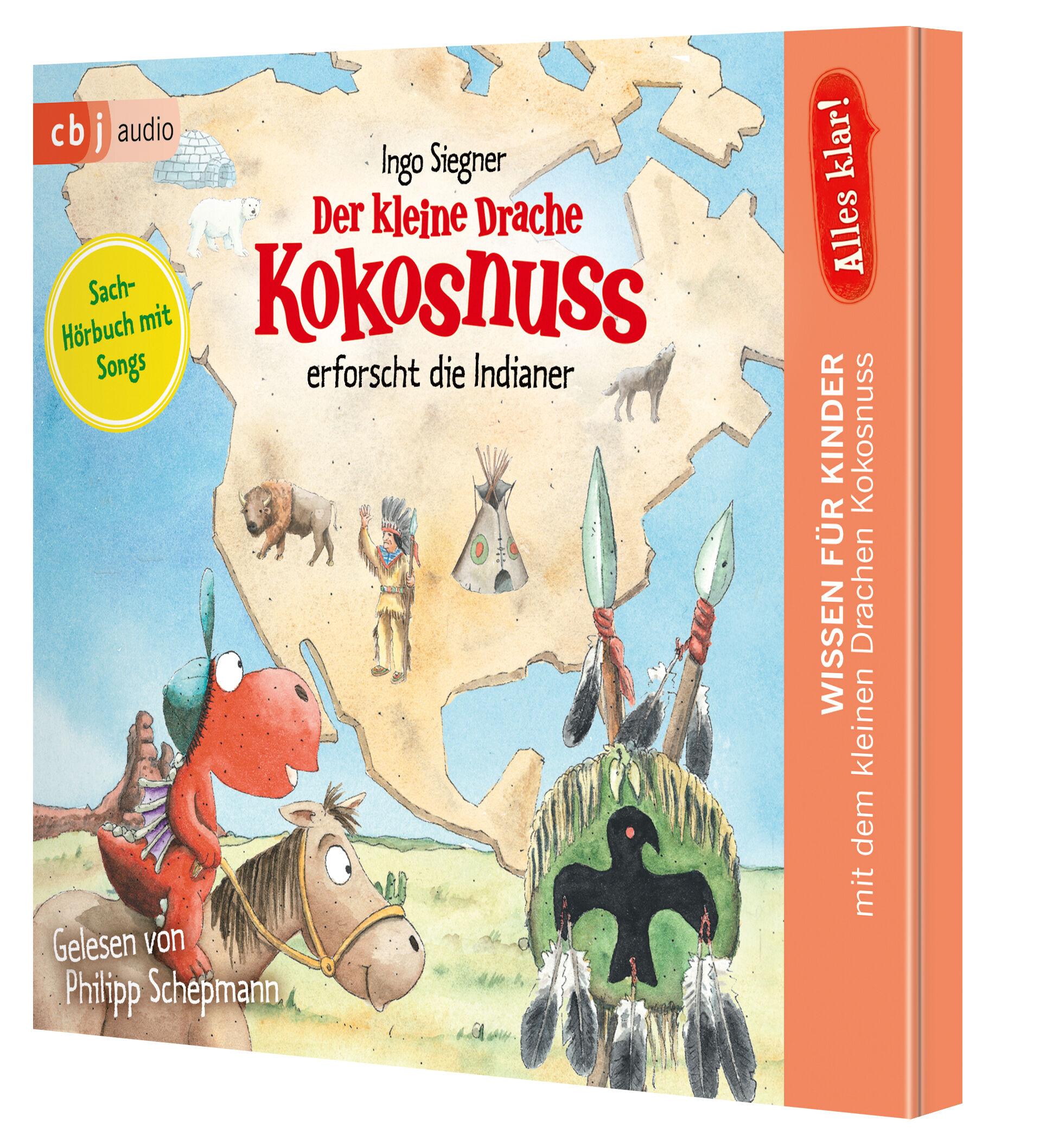 Bild: 9783837145816 | Alles klar! Der kleine Drache Kokosnuss erforscht: Die Indianer | CD