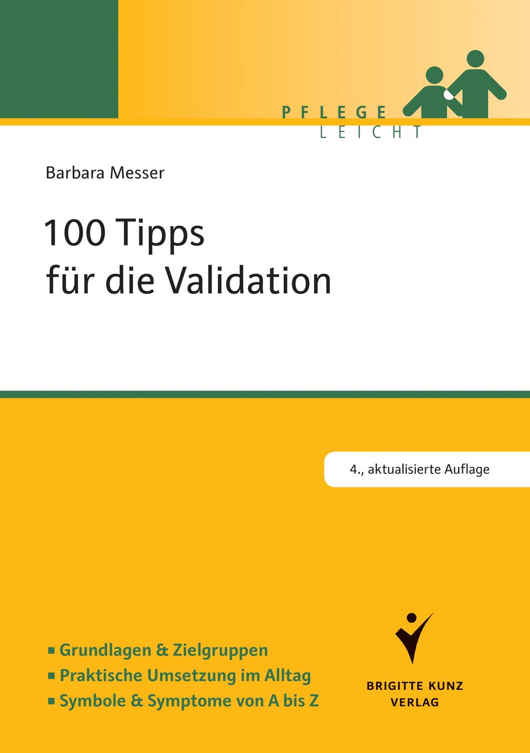 Cover: 9783899938401 | 100 Tipps für die Validation | Barbara Messer | Taschenbuch | Deutsch