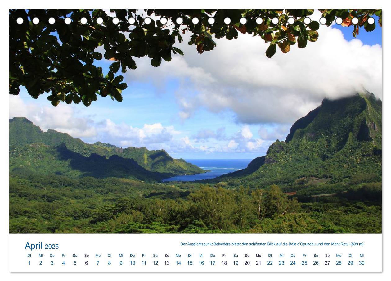 Bild: 9783435531295 | Südsee-Insel Mo'orea (Tischkalender 2025 DIN A5 quer), CALVENDO...