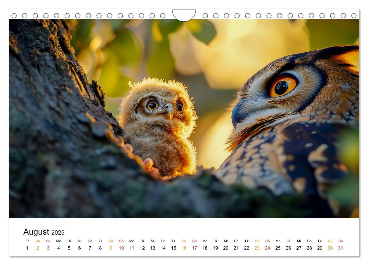 Bild: 9783457232651 | Im Reich der Eulen (Wandkalender 2025 DIN A4 quer), CALVENDO...