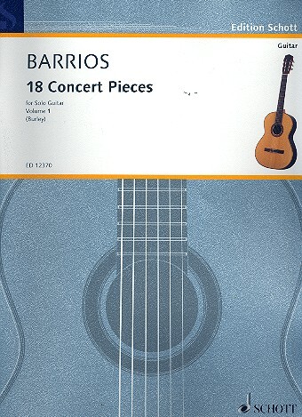 Cover: 9790220115677 | Concert Pieces(18) 1 | Augustin Barrios Mangore | Buch | 1993