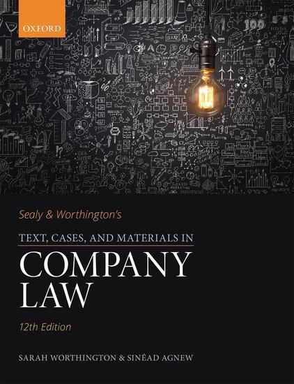 Cover: 9780198830092 | Sealy &amp; Worthington's Text, Cases, and Materials in Company Law | Buch