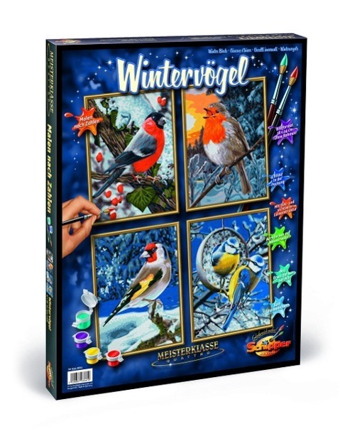 Cover: 4000887936610 | Schipper Malen nach Zahlen: Wintervögel (Quattro) | Schipper | Spiel