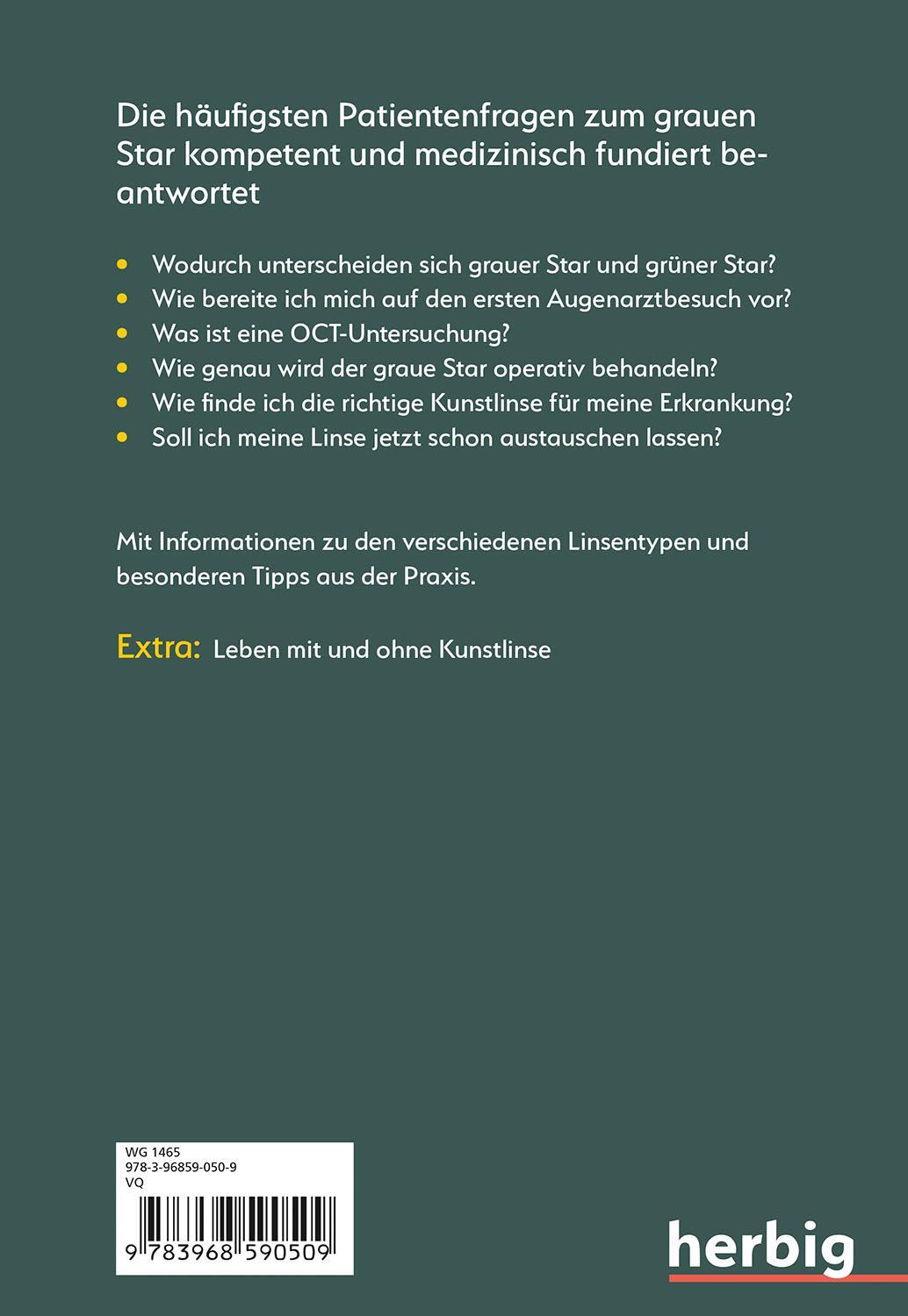 Bild: 9783968590509 | In der Sprechstunde: Grauer Star; Erkennen - verstehen - behandeln