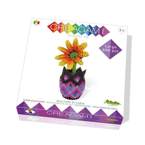 Cover: 8032591787390 | CREAGAMI - Origami 3D Vase mit Blumen 698 Teile | Creagami | Spiel