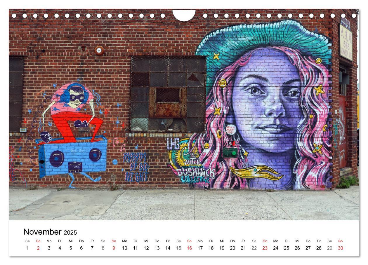 Bild: 9783435257164 | Brooklyn Street Art (Wandkalender 2025 DIN A4 quer), CALVENDO...