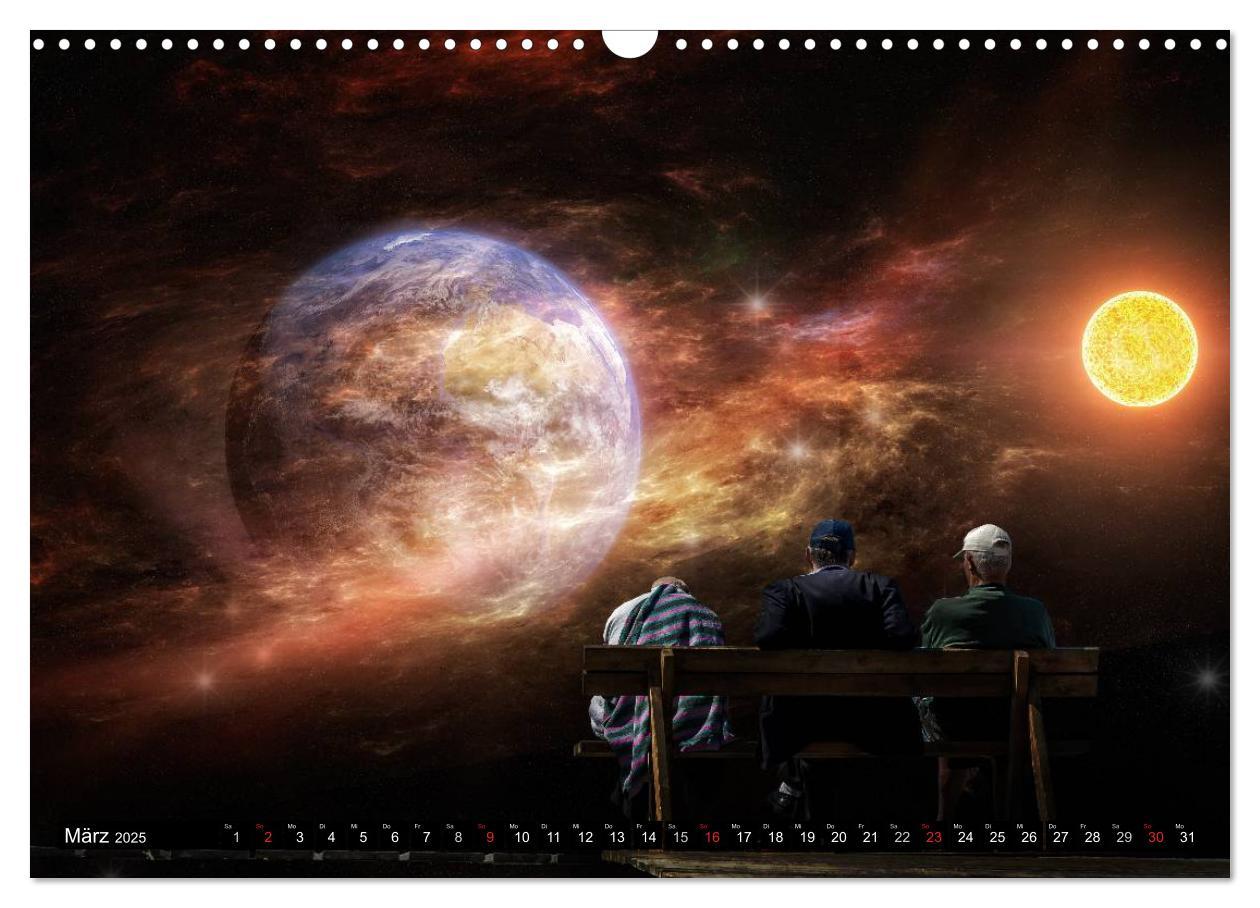 Bild: 9783435570928 | Ansichten des Weltraums (Wandkalender 2025 DIN A3 quer), CALVENDO...