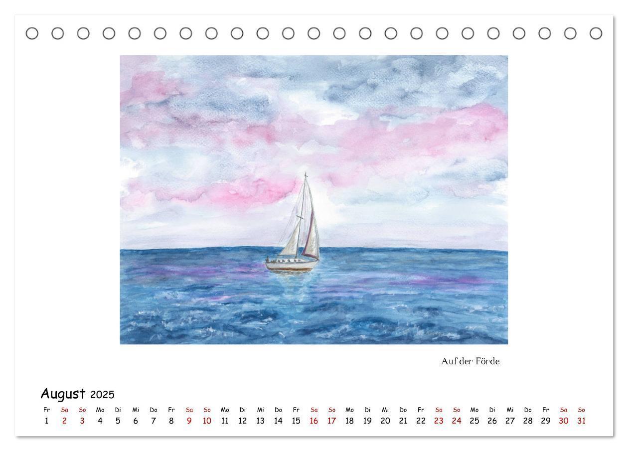 Bild: 9783435324521 | Die Flensburger Förde (Tischkalender 2025 DIN A5 quer), CALVENDO...