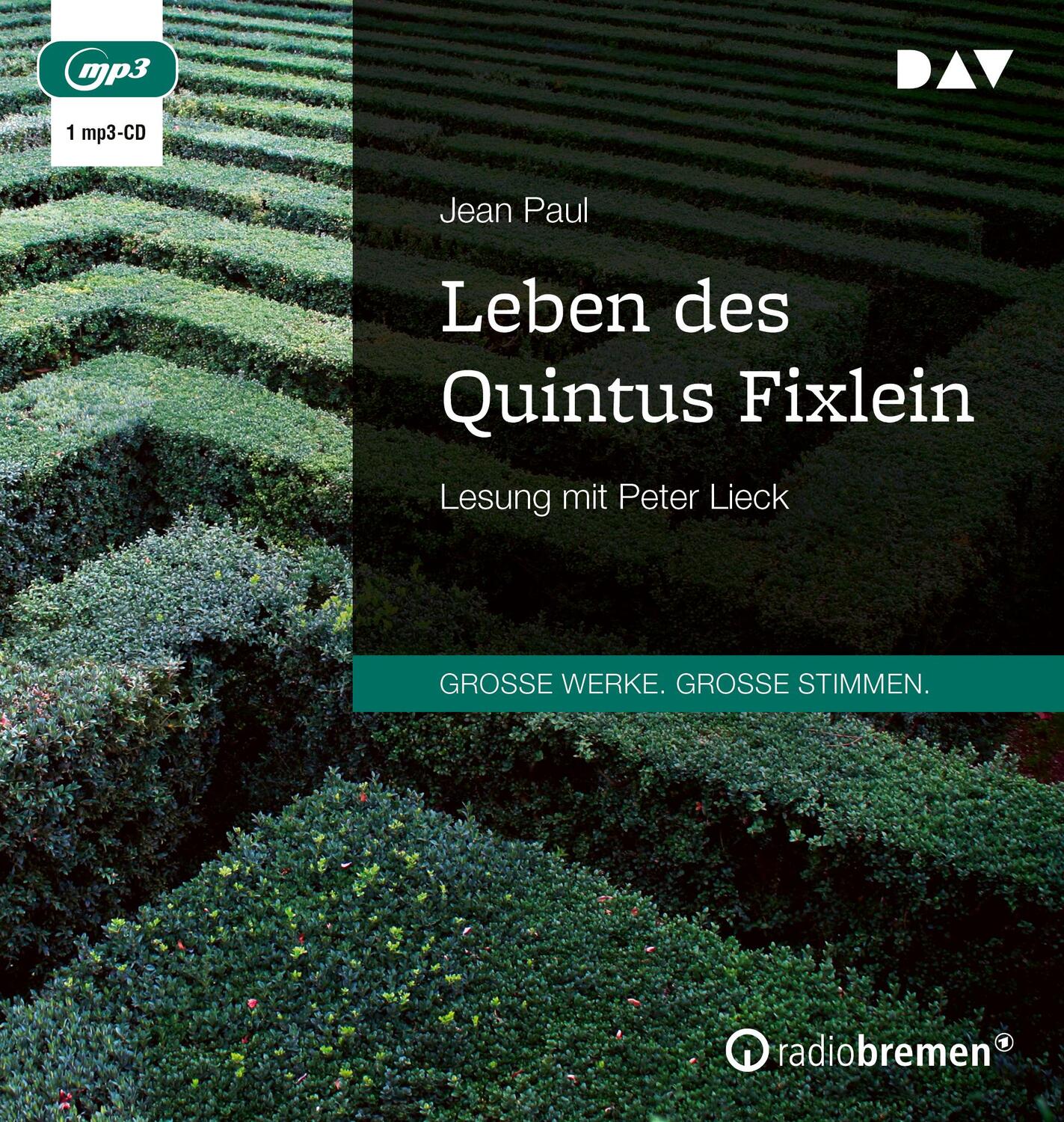 Cover: 9783742425348 | Leben des Quintus Fixlein | Lesung mit Peter Lieck (1 mp3-CD) | Paul