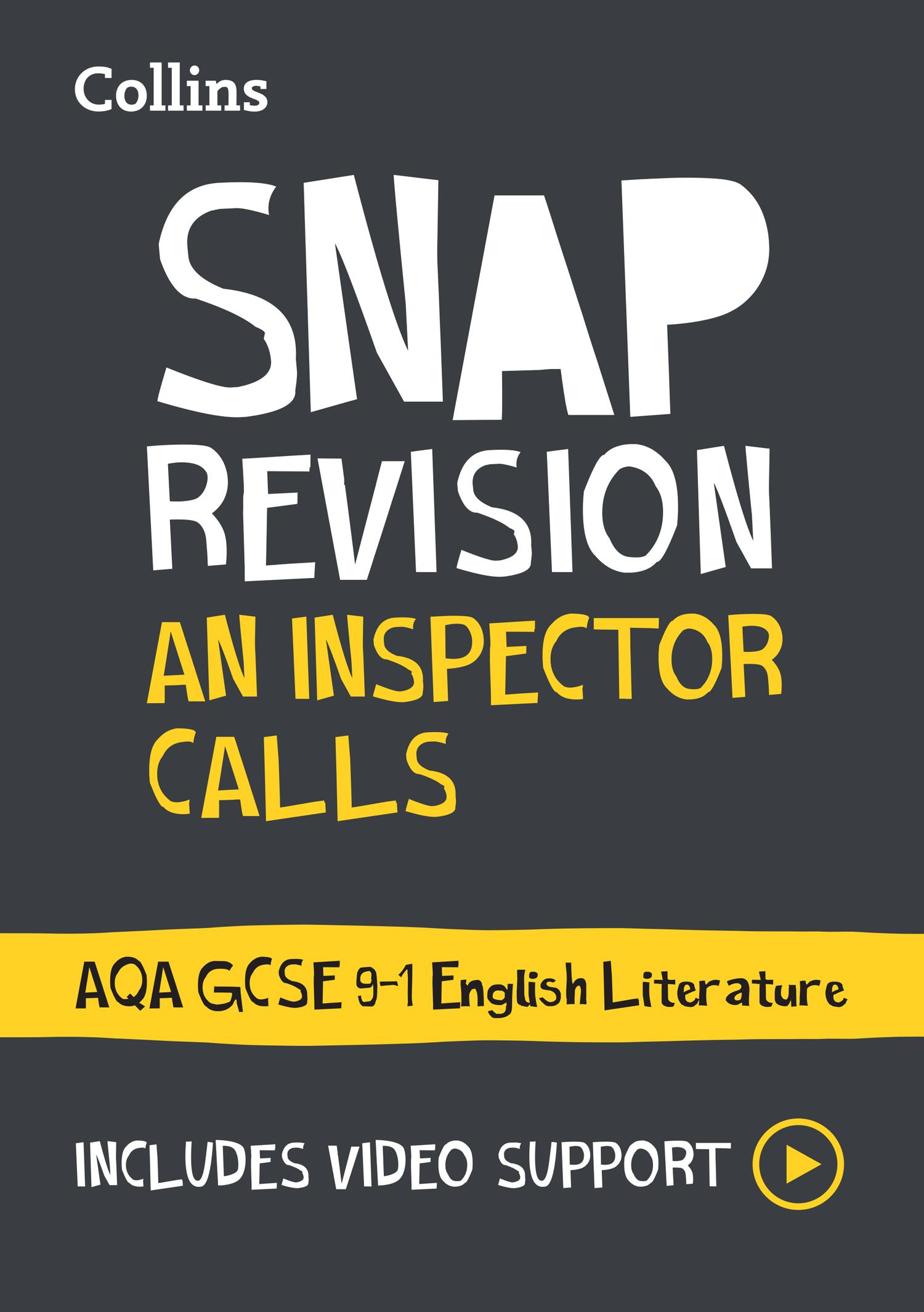 Cover: 9780008551506 | An Inspector Calls: Aqa GCSE 9-1 English Literature Text Guide | Gcse