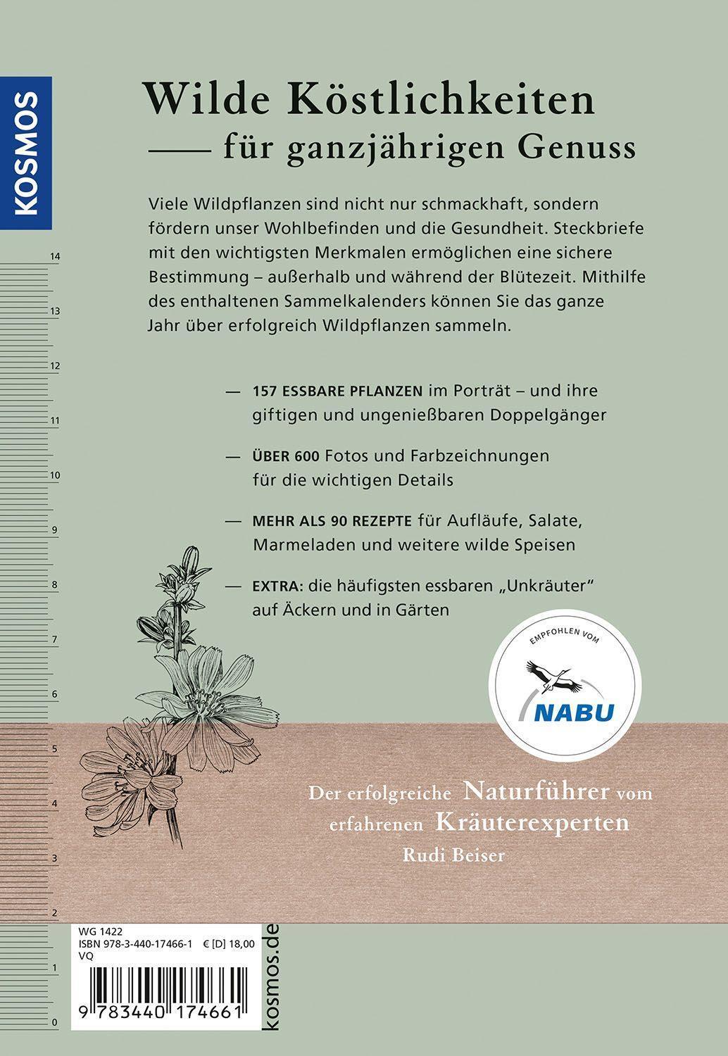 Bild: 9783440174661 | Unsere essbaren Wildpflanzen | Rudi Beiser | Taschenbuch | 296 S.