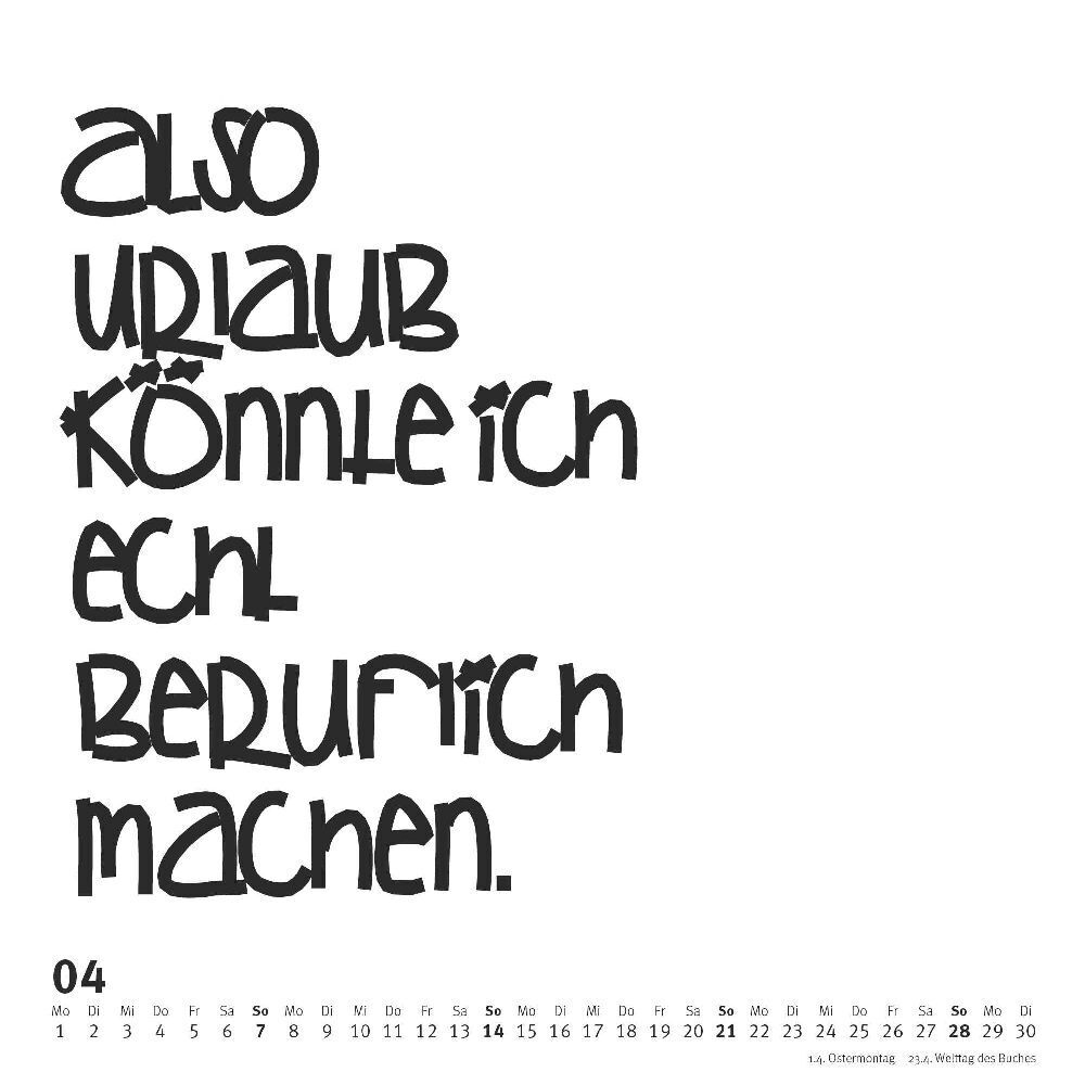 Bild: 4250809651194 | Kal. 2024 FUNI Sprüche im Quadrat | DUMONT Kalender | Kalender | 30 S.