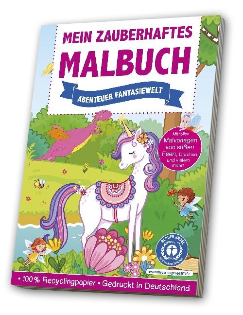 Cover: 4019393986804 | Mein zauberhaftes Malbuch - Abenteuer Fantasiewelt | Taschenbuch