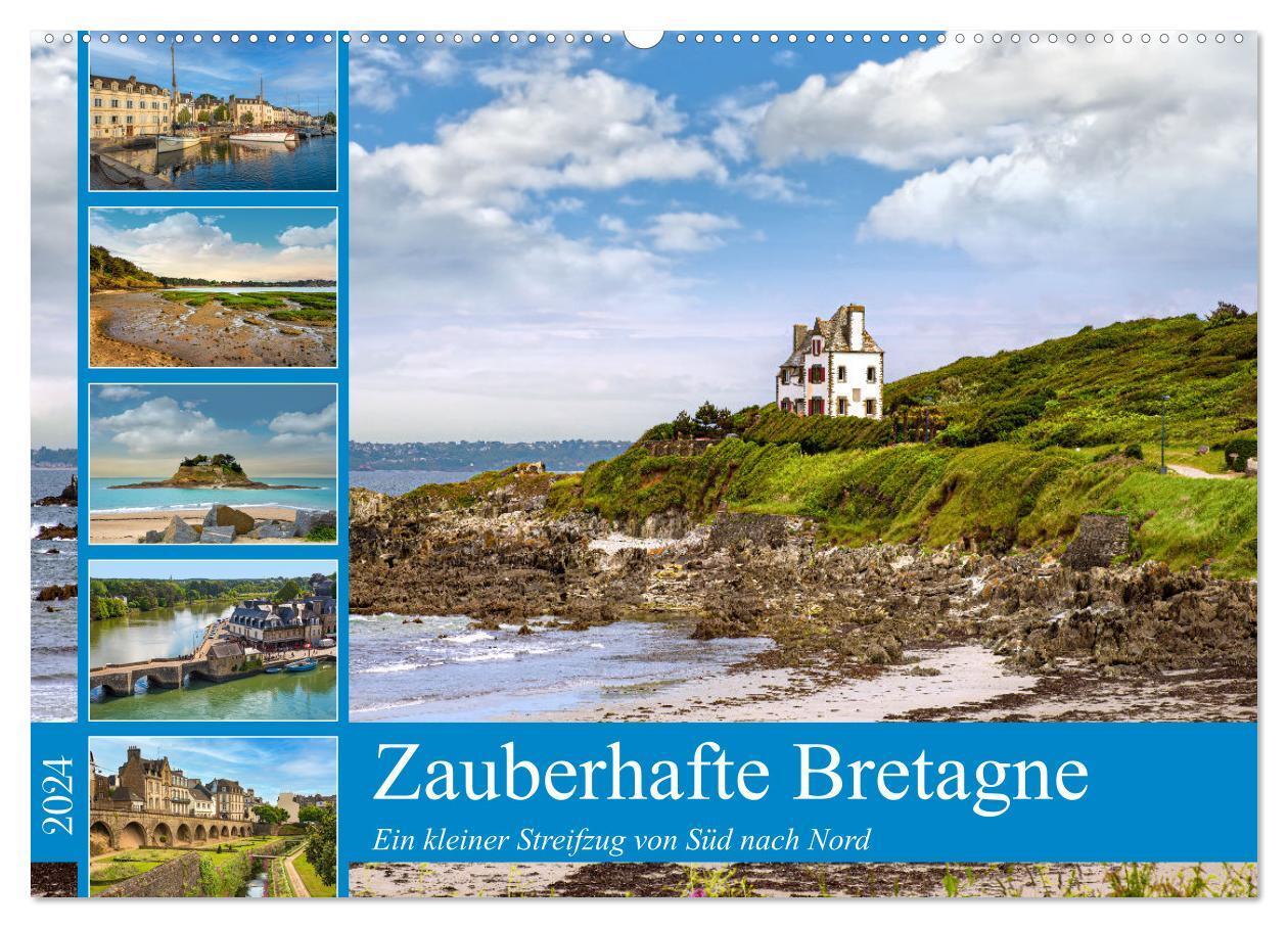 Cover: 9783675597907 | Zauberhafte Bretagne (Wandkalender 2024 DIN A2 quer), CALVENDO...