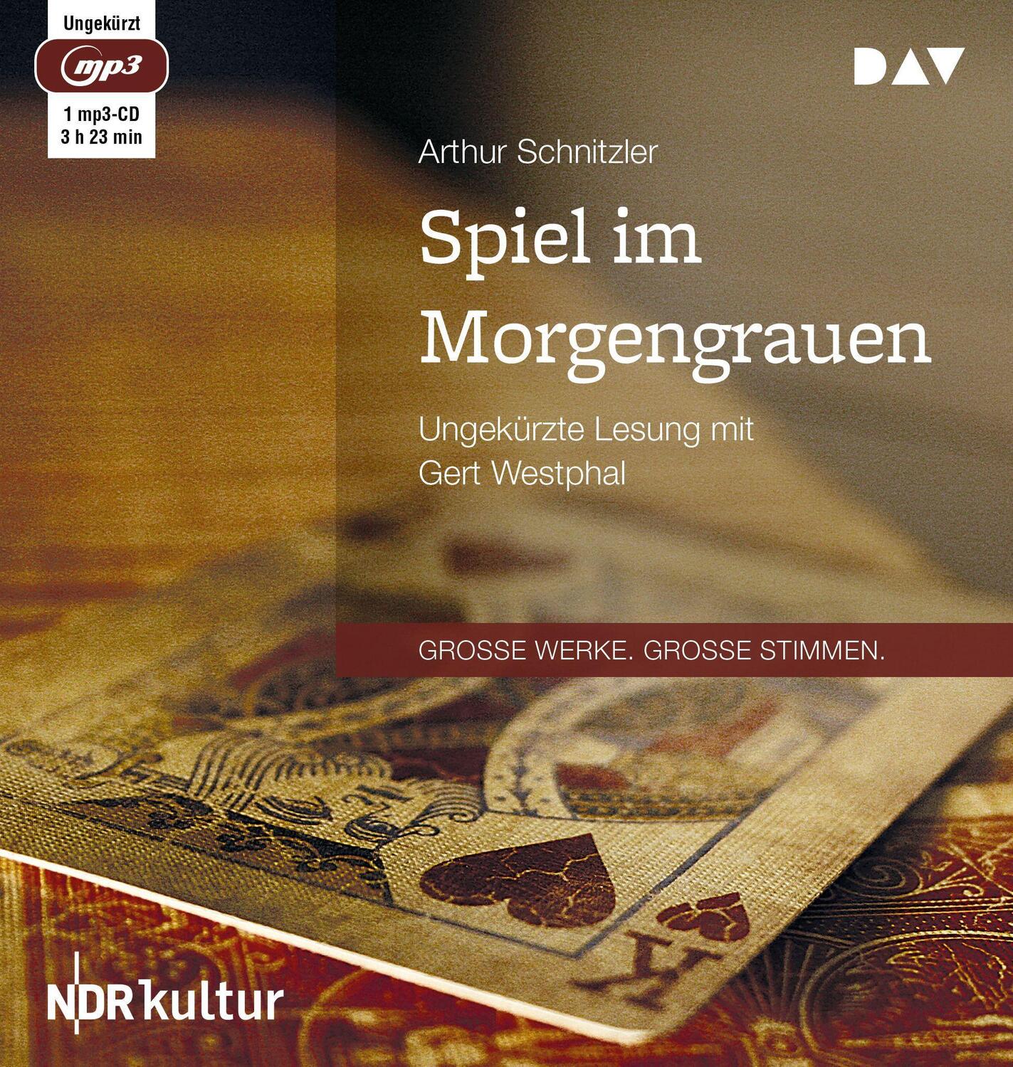 Cover: 9783862318582 | Spiel im Morgengrauen | Ungekürzte Lesung mit Gert Westphal | MP3