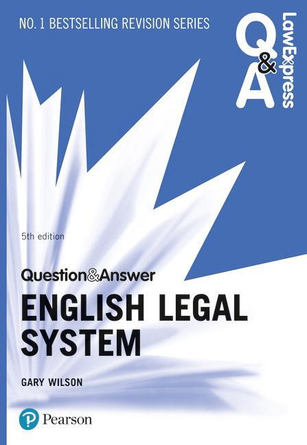 Cover: 9781292253718 | Law Express Question and Answer: English Legal System | Gary Wilson