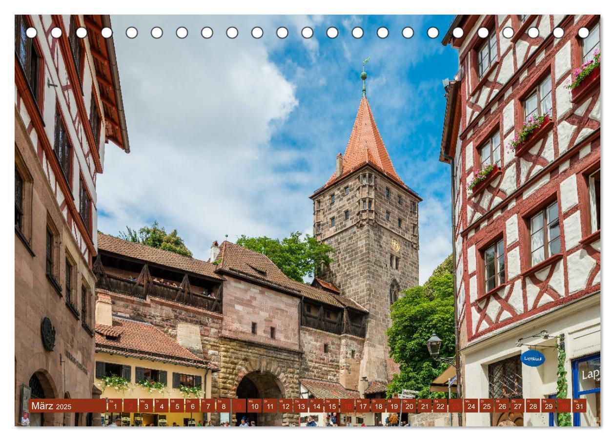 Bild: 9783435298259 | Nürnberg - Historische Altstadt (Tischkalender 2025 DIN A5 quer),...