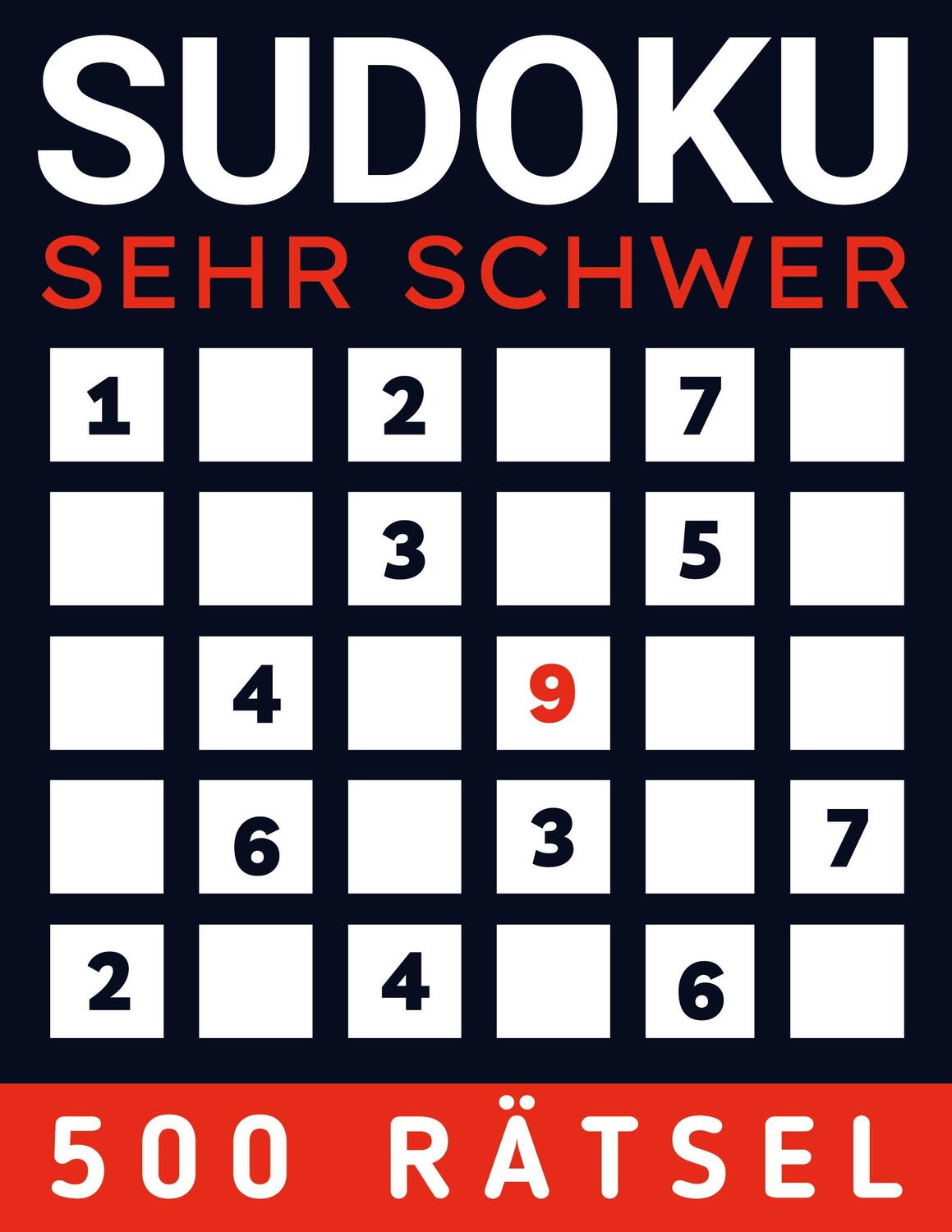 Cover: 9783746092454 | Sudoku Sehr Schwer | Rätselkönig Verlag | Taschenbuch | Paperback