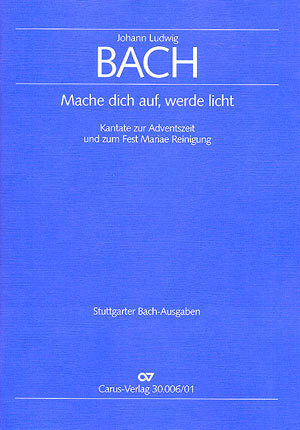 Cover: 9790007039493 | Mache dich auf, werde licht | Johann Ludwig Bach | Partitur | 1988