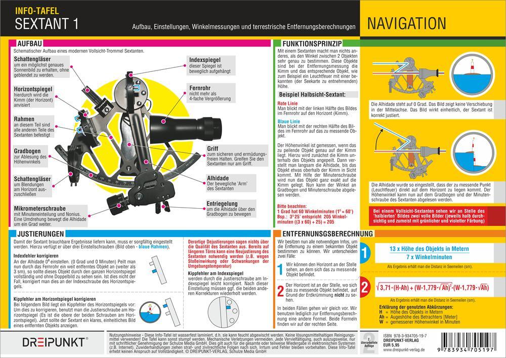 Bild: 9783934705944 | Tafel-Set Sextant | Grundlagen der astronomischen Navigation | Schulze