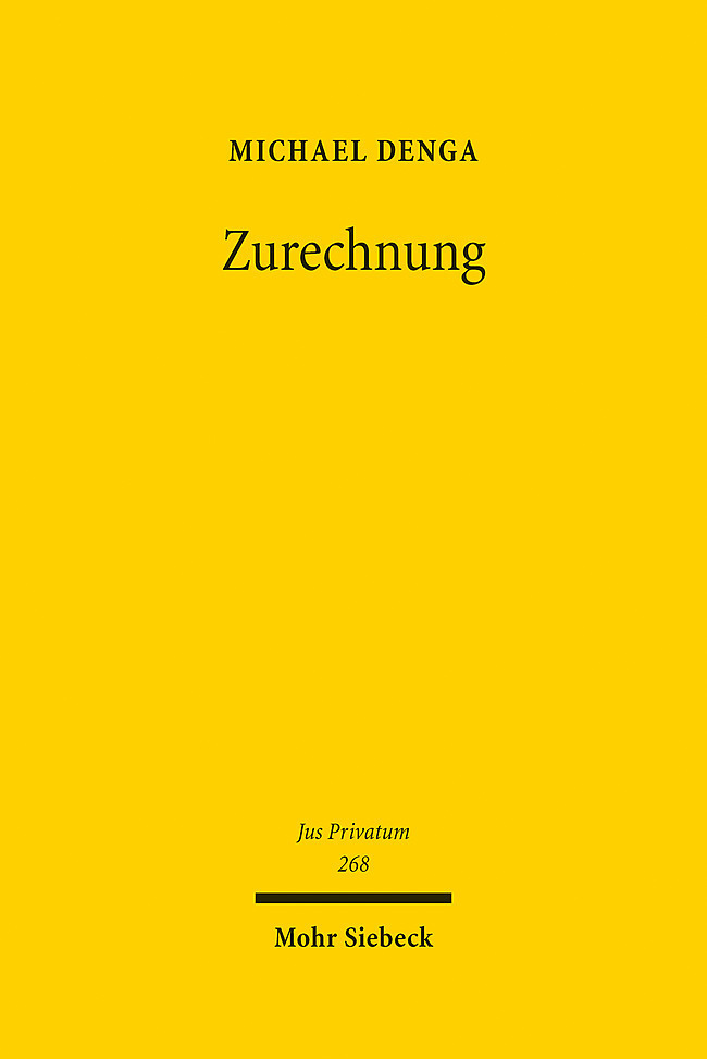 Cover: 9783161616143 | Zurechnung | Vom Trennungsprinzip zum Mehrebenensystem | Michael Denga