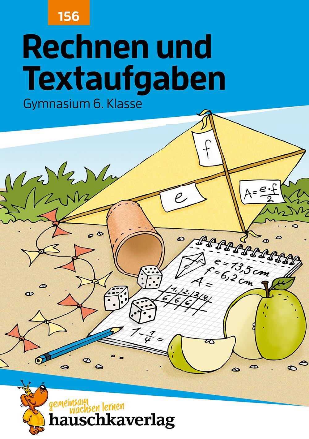 Cover: 9783881001564 | Rechnen und Textaufgaben - Gymnasium 6. Klasse, A5- Heft | Broschüre