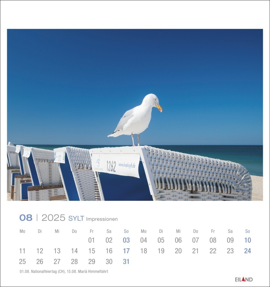 Bild: 9783964023353 | Sylt Impressionen Postkartenkalender 2025 | Kalender | Spiralbindung