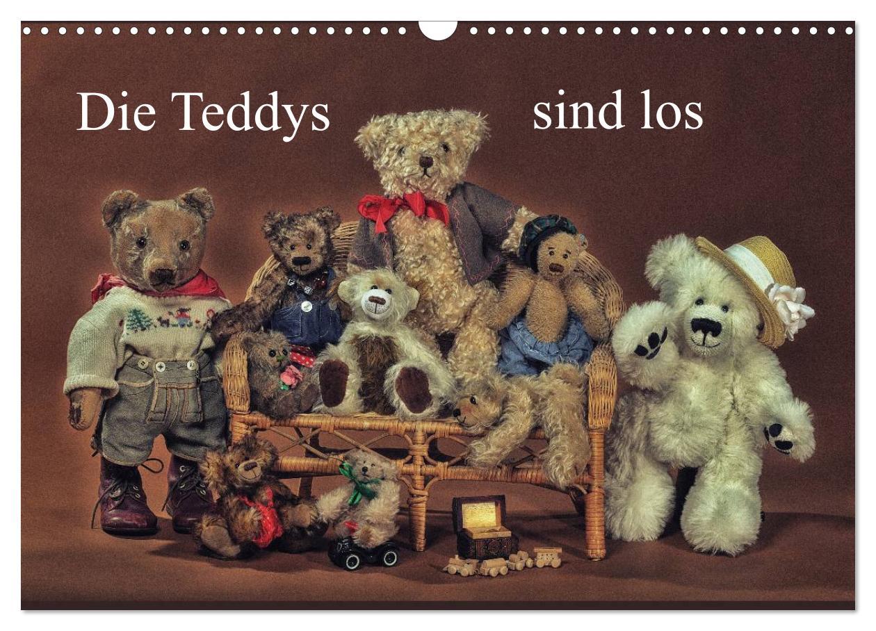 Cover: 9783435627233 | Die Teddys sind los (Wandkalender 2025 DIN A3 quer), CALVENDO...