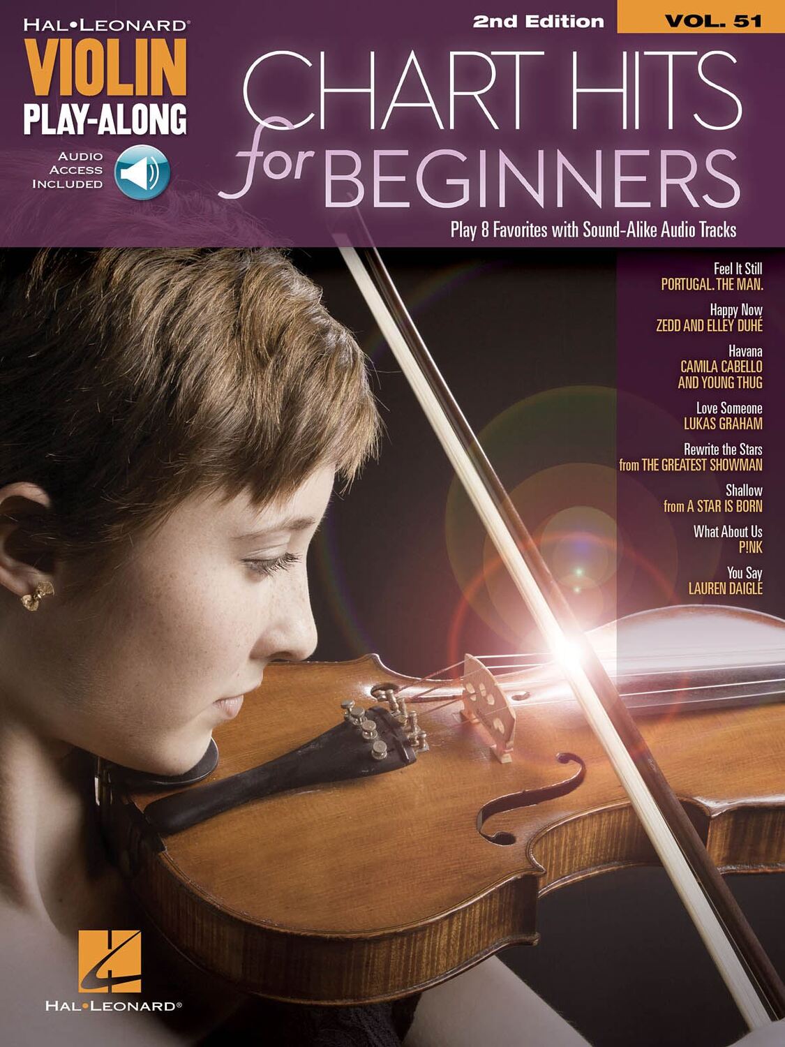 Cover: 888680940164 | Chart Hits for Beginners | Violin Play-Along Volume 51 | 2015