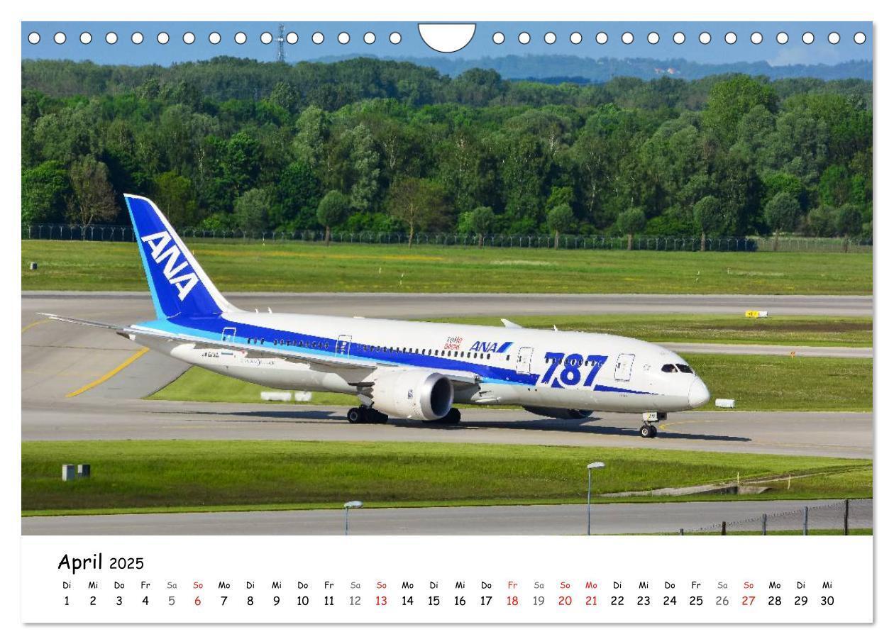 Bild: 9783435687848 | Airliner in München / 2025 (Wandkalender 2025 DIN A4 quer),...