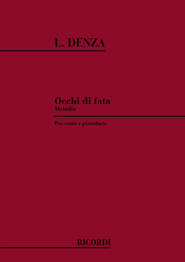 Cover: 9790040494020 | Occhi Di Fata | Luigi Denza | Partitur | 1984 | Ricordi