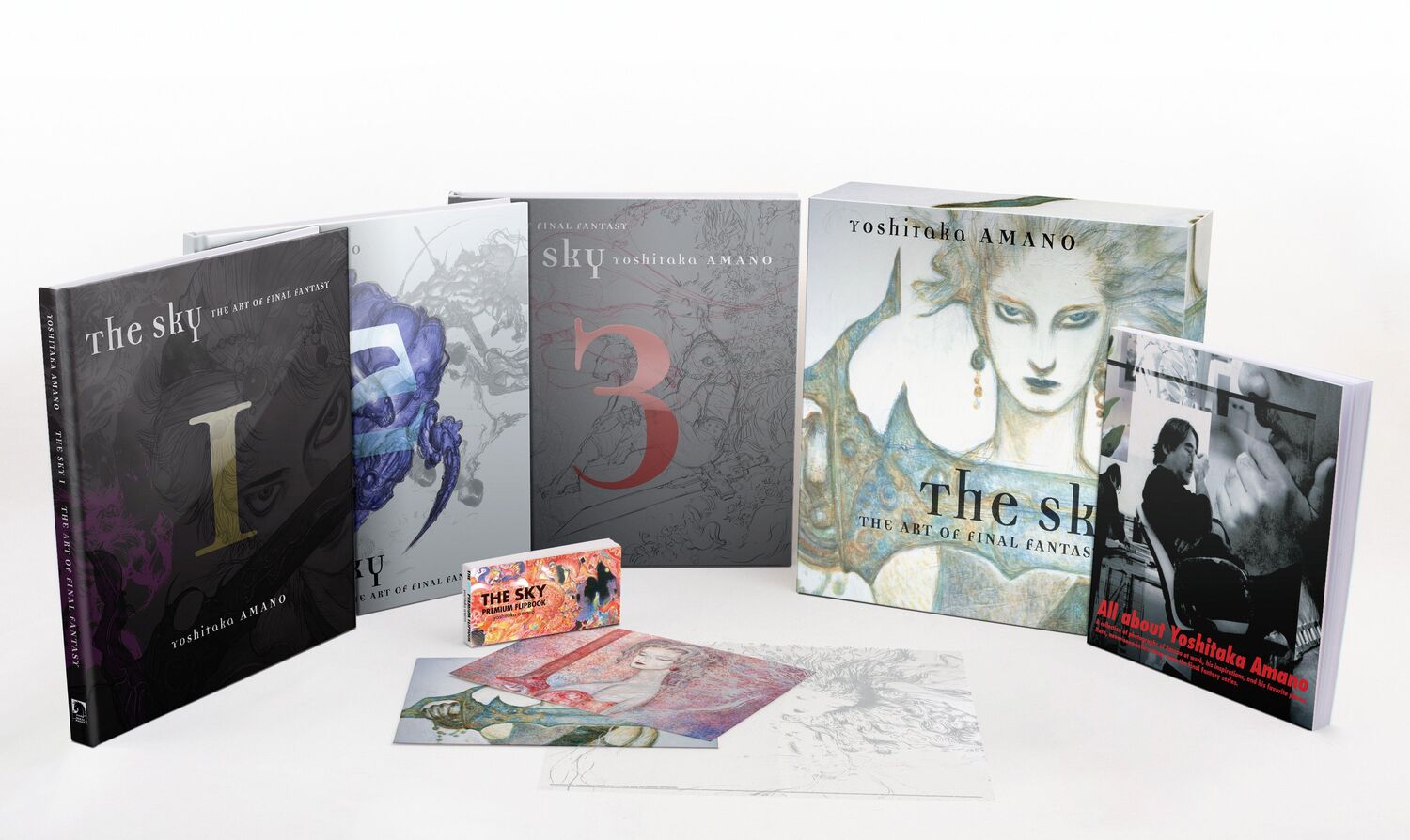 Cover: 9781506737669 | The Sky: The Art of Final Fantasy Boxed Set (Second Edition) | Amano