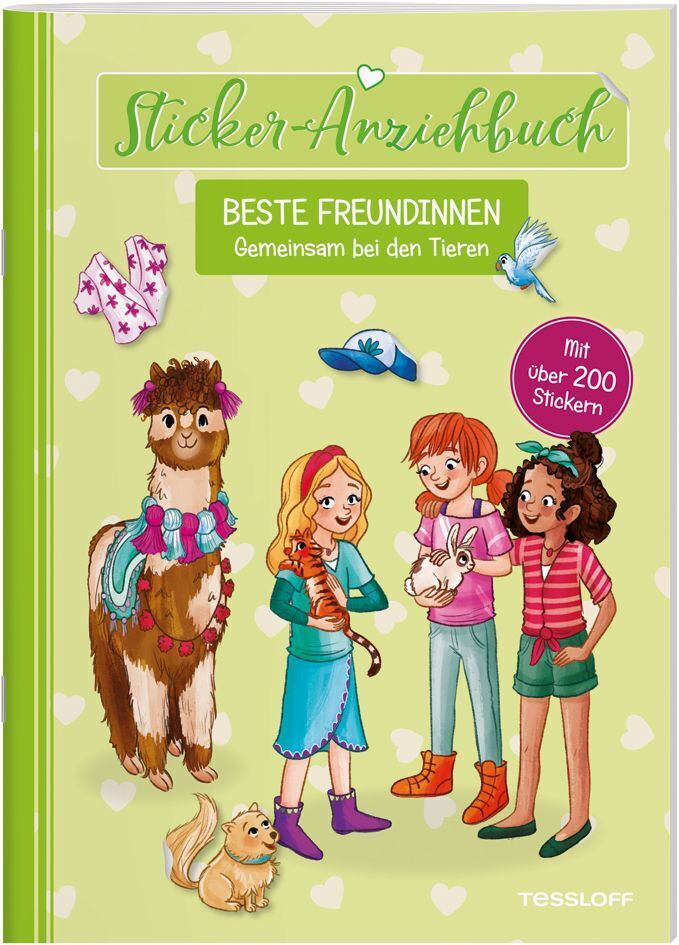Cover: 9783788644536 | Sticker-Anziehbuch. Beste Freundinnen. Gemeinsam bei den Tieren.