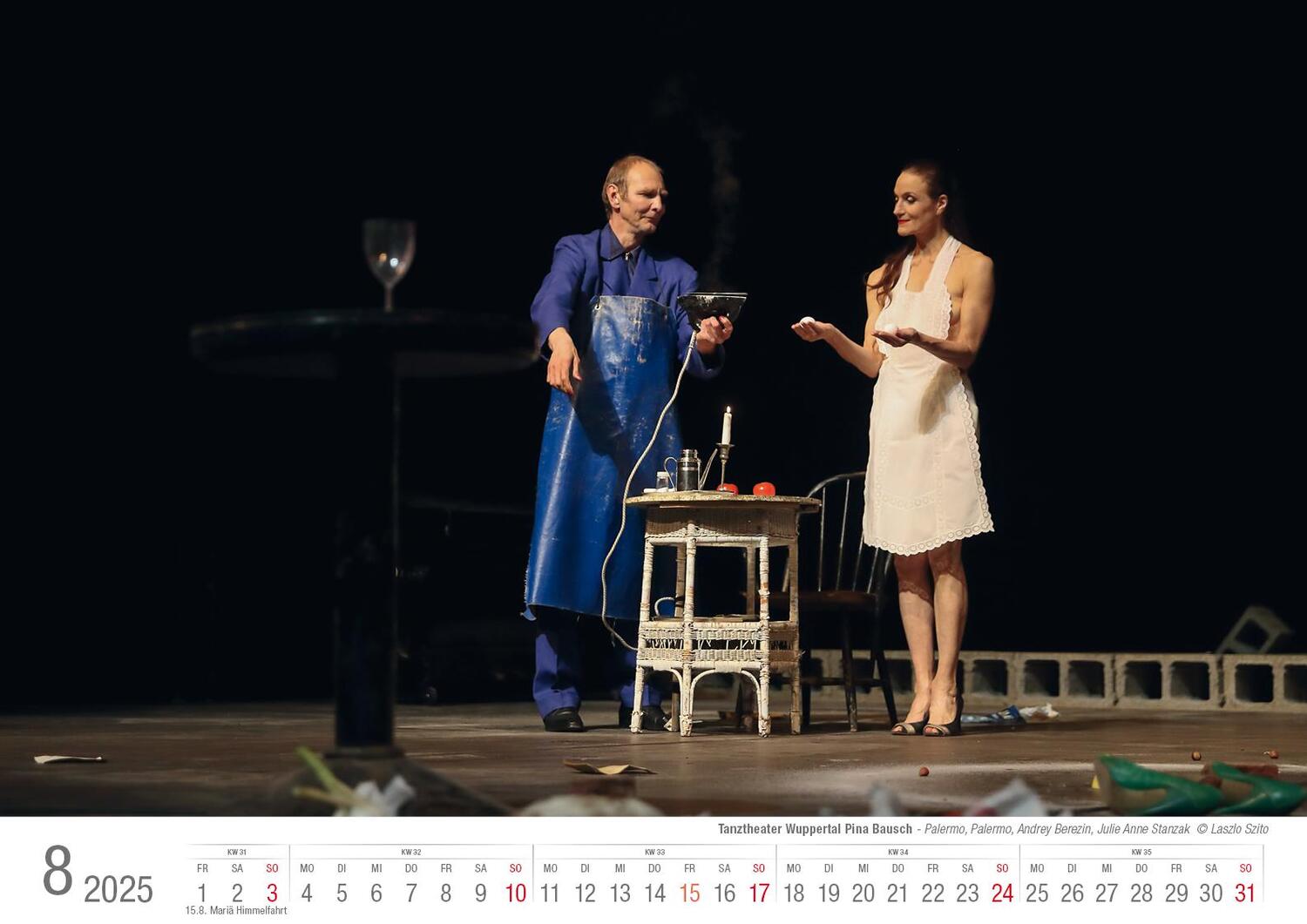 Bild: 9783965352377 | Tanztheater Wuppertal Pina Bausch 2025 Bildkalender A3 Spiralbindung