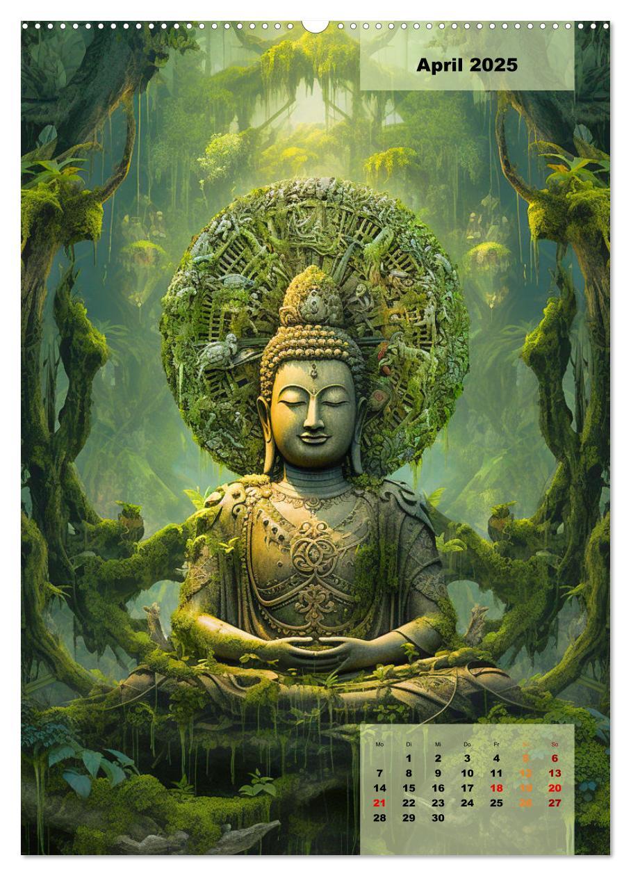 Bild: 9783435857616 | Jade Buddha - Finde die innere Mitte (Wandkalender 2025 DIN A2...