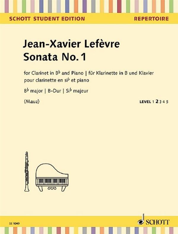 Cover: 9790001204668 | Sonata No. 1 | Méthode de Clarinette, Klarinette in B und Klavier