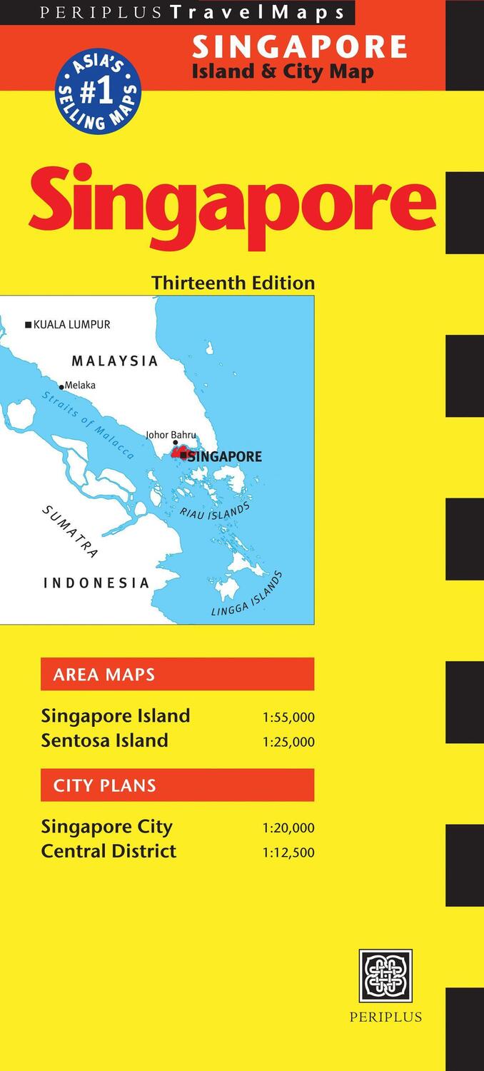 Cover: 9780794607616 | Singapore Travel Map | Singapore Island &amp; City Map | Periplus Editors