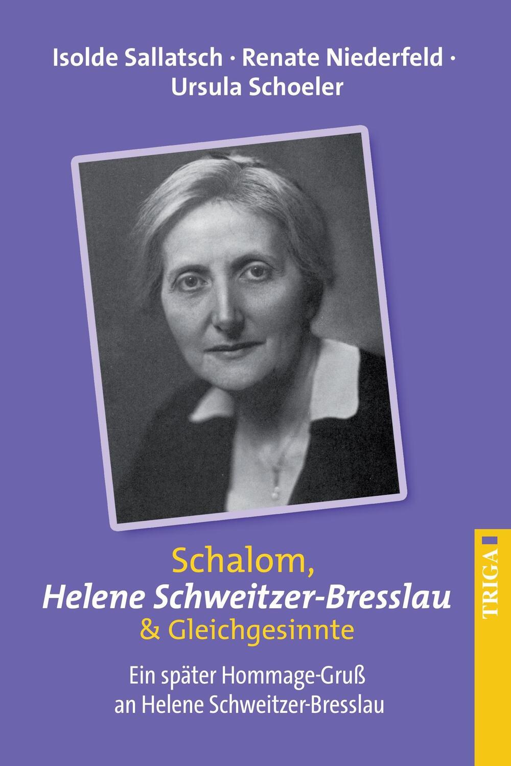 Cover: 9783958281042 | Schalom Helene Schweitzer-Bresslau und Gleichgesinnte | Sallatsch