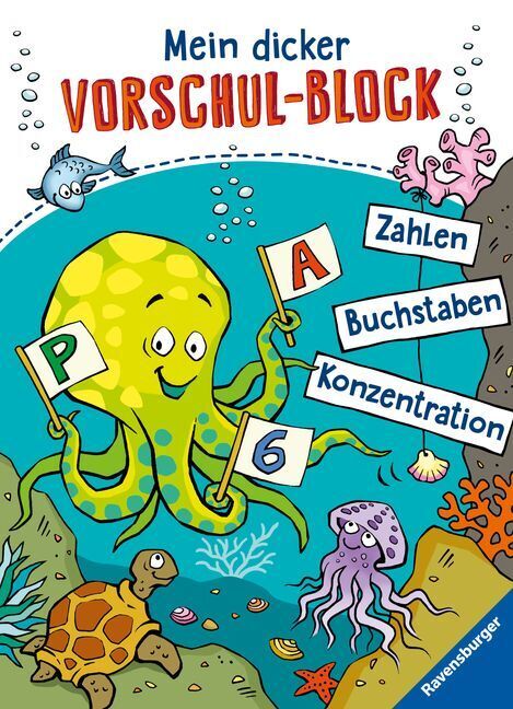 Cover: 9783473416363 | Mein dicker Vorschul-Block | Zahlen, Buchstaben, Konzentration | Lohr