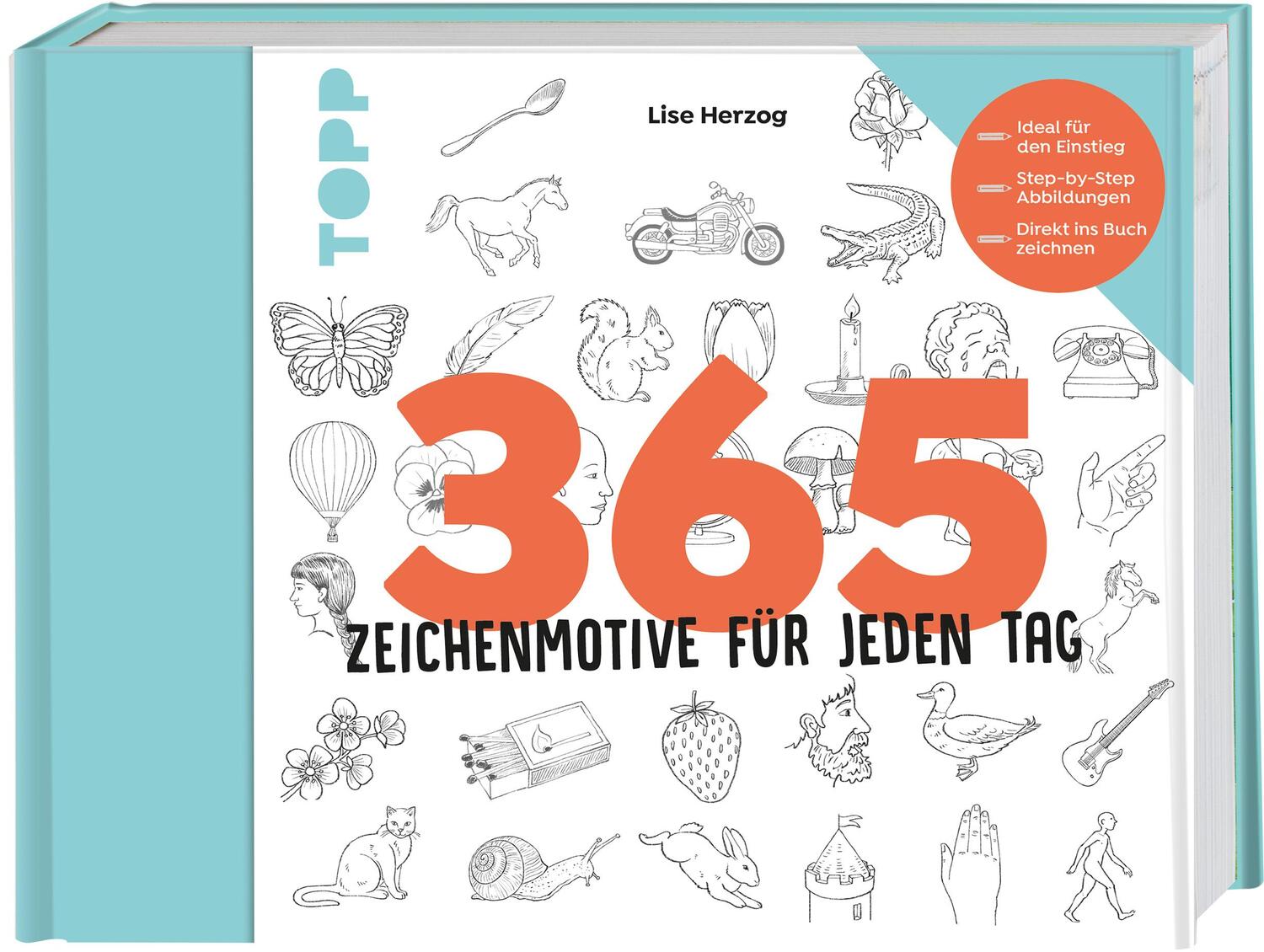 Cover: 9783735881458 | 365 Zeichenmotive für jeden Tag | Lise Herzog | Buch | 368 S. | 2024